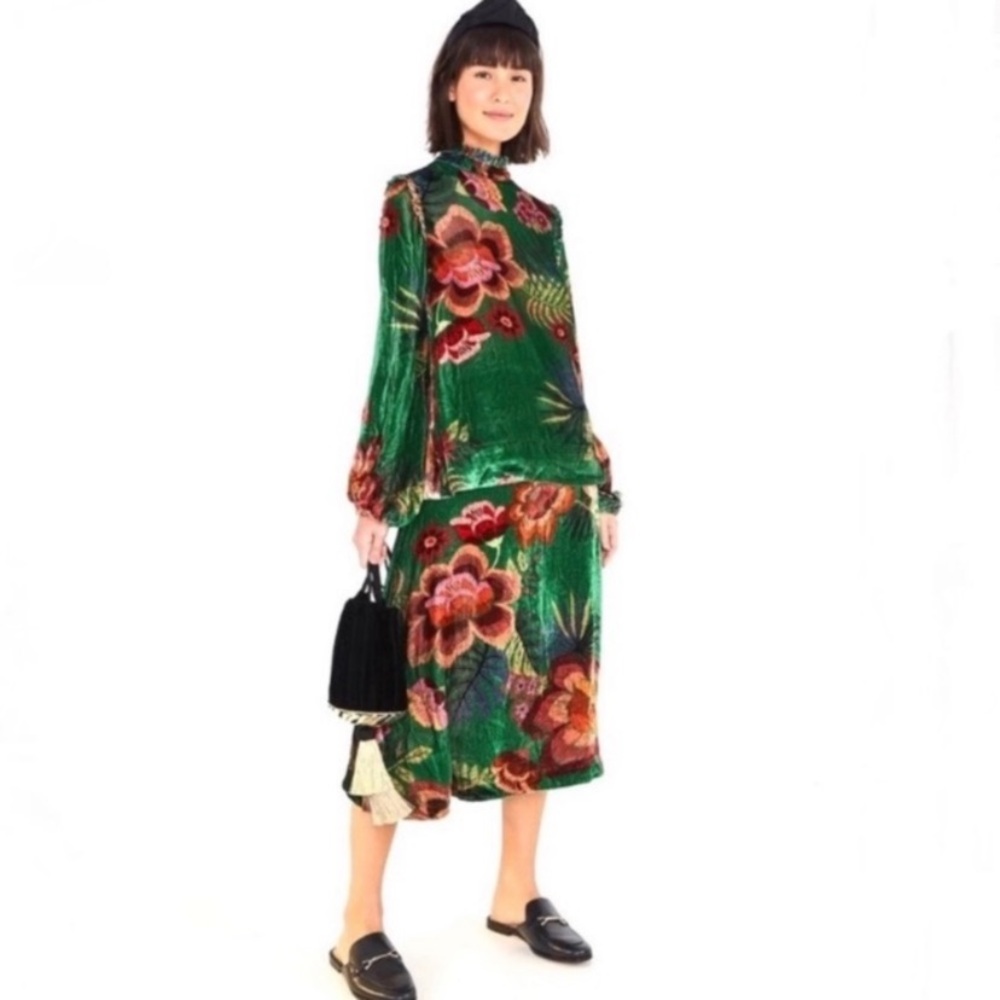 FARM Rio Silk Velvet Top
